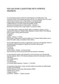 NUS 404 EXAM 2 QUESTIONS WITH VERIFIED ANSWERS