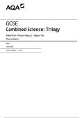 AQA GCSE COMBINED SCIENCE 2026