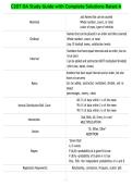 C207 OA Study Guide with Complete Solutions Rated A