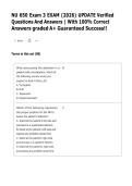NU 650 Exam 3 &vert; Complete Practice Questions & Verified Answers Study Guide &vert; Latest 2026 Updated Edition