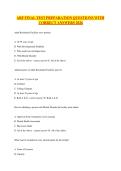 ARF FINAL TEST PREPARATION QUESTIONS WITH CORRECT ANSWERS 2026