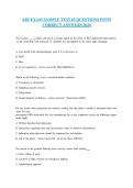 ARF EXAM SAMPLE TEST -2 QUESTIONS WITH CORRECT ANSWERS 2026