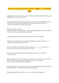 ARF EXAM QUESTIONS WITH CORRECT ANSWERS 2026