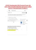 ATI RN Fundamentals 2026 Proctored Exam with &NewLine;NGN&sol; with screenshots Questions and correct verified &NewLine;answers&period; Guaranteed pass &sol;Graded A&plus;