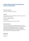 ILETSB Certification FINAL Exam Questions and Answers&vert; Guaranteed Pass