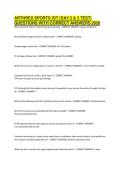 ARTHREX SPORTS IOT &lpar;DAY 2 & 3 TEST&rpar; QUESTIONS WITH CORRECT ANSWERS 2026&period;