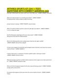 ARTHREX SPORTS IOT &lpar;DAY 1 TEST&rpar; QUESTIONS WITH CORRECT ANSWERS 2026&period;