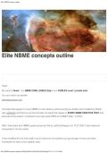 Elite NBME Concepts Outline&colon; High-Yield USMLE Step 1 CBSE Review Notes &lpar;Pathology&comma; Immunology&comma; Genetics & More&rpar;