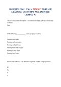 BIOCHEM FINAL EXAM 2026&sol;2027 PORTAGE LEARNING QUESTIONS AND ANSWERS GRADED A&plus;