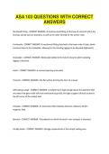 ASA 103 QUESTIONS WITH CORRECT ANSWERS 2026&period;