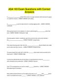 ASA 103 Exam Questions with Correct Answers 2026