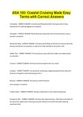 ASA 103 Coastal Cruising Made Easy Terms with Correct Answers 2026