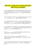 ASA 103 - Hands On Crusing Questions with Correct Answers
