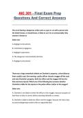 AIC 301 Final Exam Prep Questions and Correct Answers &vert; Insurance Law Study Guide