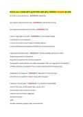 NU553 Unit 1 EXAM WITH QUESTIONS AND WELL VERIFIED ANSWERS &commat; 2026&NewLine;