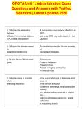 OPOTA Unit 1&colon; Administration Exam&NewLine;Questions and Answers with Verified&NewLine;Solutions &vert; Latest Updated 2026&NewLine;