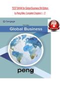 Test Bank for Global Business 5th Edition by Mike W&period; Peng Chapters 1-17&NewLine;&NewLine;