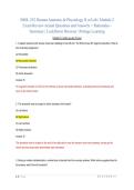 BIOL 252 Human Anatomy & Physiology II w&sol;Lab &vert; Module 2 Exam Review Actual Questions and Answers &plus; Rationales -Summary &vert; LockDown Browser &vert; Portage Learning