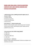 INSIDE LVMH FINAL EXAM - PRACTICE QUESTIONS COMPLETE WITH 100&percnt; VERIFIED ANSWERS AND DETAILED EXPLANATIONS