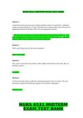 NURS 6531 Midterm Exam Test Bank&colon; Advanced Practice Nursing Q&A &lpar;Verified Answers for NP Certification&rpar;