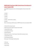 NURS 5434 Final Exam 2026&colon; Family Nurse Practitioner III &NewLine;Latest Update 2026&NewLine;