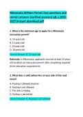 Minnesota Written Permit Test Questions and Correct Answers &vert; 2026 DMV Permit Practice Exam & Study Guide