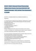NU 641 &sol; NU641 Advanced Clinical Pharmacology Midterm Exam Practice Test Actual 2026&sol;2027 with Detailed Rationales &vert; 100&percnt; Verified &vert; Pass Guaranteed &ndash; A&plus; Graded