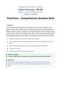 Final Exam&colon; NR509 &sol; NR-509 &lpar;Latest Update 2026 &sol; 2027 Advanced Physical Assessment &vert; Questions & Verified Answers &vert; 100&percnt; Correct &vert; Grade A - Chamberlain