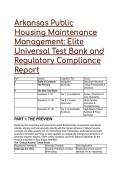 Arkansas Public Housing Maintenance&colon; The Ultimate NSPIRE&comma; LSHR&comma; & Act 1052 Compliance Test Bank &lpar;2026&sol;2027 Edition&rpar;