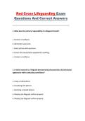Red Cross Lifeguarding &ndash; Complete Exam Questions and Correct Answers