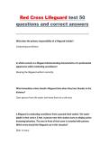 Red Cross Lifeguard Test &ndash; 50 Questions and Correct Answers