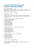 THE DELTA OATH QUESTIONS AND CORRECT VERIFIED ANSWERS