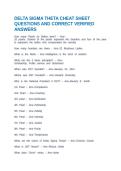 DELTA SIGMA THETA CHEAT SHEET QUESTIONS AND CORRECT VERIFIED ANSWERS