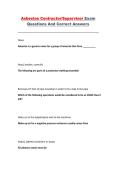 Asbestos Contractor&sol;Supervisor Exam &ndash; Questions and Correct Answers