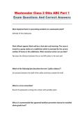 Wastewater Class 2 Ohio ABC Part 1 Exam &ndash; Questions and Correct Answers