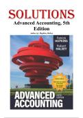 Solutions Manual for Advanced Accounting&comma; 5th Edition by Patrick Hopkins & Halsey &ndash; Chapters 1&ndash;13&NewLine;