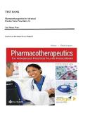 Test Bank for Pharmacotherapeutics for Advanced Practice Nurse Prescribers 5th Edition by Teri Moser Woo & Marylou V&period; Robinson &vert; Complete Exam Questions&comma; Answers & Detailed Rationales