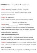 NURS 406 Midterm Exam &ndash; Complete Study Guide