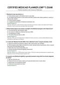 CERTIFIED MEDICAID PLANNER &lpar;CMP&trade;&rpar; EXAM&NewLine;Questions with Answers & Rationales