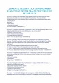 ATI MENTAL HEALTH PROCTORED 2019 RETAKE EXAM&period; LATEST UPDATED VERSION 