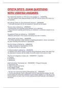 OPOTA SPO'S  EXAM QUESTIONS WITH VERIFIED ANSWERS