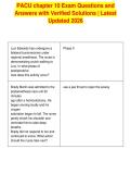 PACU chapter 10 Exam Questions and&NewLine;Answers with Verified Solutions &vert; Latest&NewLine;Updated 2026&NewLine;