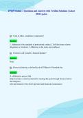 FPQP Module 1 Questions and Answers with Verified Solutions &vert; Latest&NewLine;2026 Update