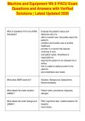 Machine and Equipment Wk 6 PACU Exam&NewLine;Questions and Answers with Verified&NewLine;Solutions &vert; Latest Updated 2026