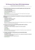 PA Personal Care Home &lpar;PCH&rpar; Administrator&NewLine;Exam Questions with Answers & Rationales&vert; Latest Update&vert; Guaranteed Pass&NewLine;