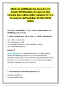 BIOD 151 Cell Membrane Exam Review Bundle &vert; 300 Questions & Answers with Expert Rationales &vert; Portage Learning 2026&sol;2027