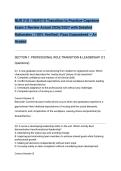 NUR 210 &sol; NUR210 Transition to Practice-Capstone Exam 2 Review Actual 2026&sol;2027 with Detailed Rationales &vert; 100&percnt; Verified &vert; Pass Guaranteed &ndash; A&plus; Graded