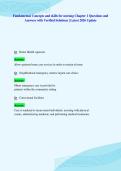 Fundamental Concepts and skills for nursing Chapter 1 Questions and&NewLine;Answers with Verified Solutions &vert; Latest 2026 Update