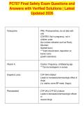 PC707 Final Safety Exam Questions and&NewLine;Answers with Verified Solutions &vert; Latest&NewLine;Updated 2026