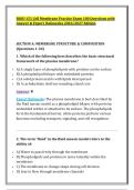 BIOD 151 Cell Membrane Practice Exam &vert; 100 Questions with Answers & Expert Rationales &vert; 2026&sol;2027 Edition